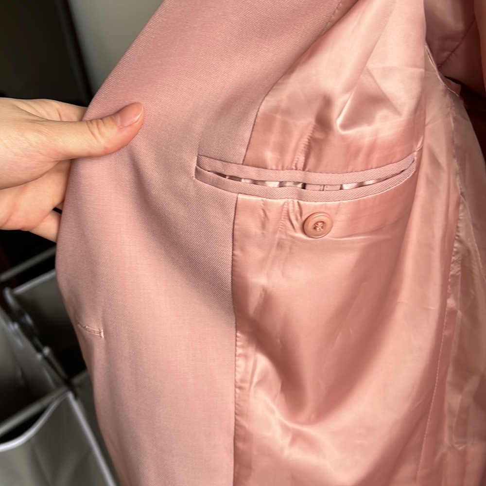 RESERVED - NWT Frankie shop blush pink oversized blazer - Picture 8 of 15